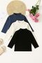 Girls Boys Children's Underwear Half Fisherman Thin Sweater Ka Set of Ribbed Knit