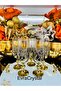 6 Bohemia Gold Titanium Pineapple Model Coffee Side Water Glass 180Cc - 4