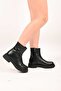 Laceless Zippered Thermo Sole Genuine Leather Casual Boots 335-004-15 Women's Boots