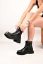 Laceless Zippered Thermo Sole Genuine Leather Casual Boots 335-004-15 Women's Boots - 2