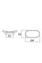 Luxury Trend Handle Gold (32 mm) Mobiya Bedroom Tv Unit Console Children's and Teenager's Room Handle - 4