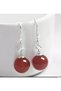 Yiwushi 1 Pair New Simple Fashion Unique Agate Round Beads Earrings for Women - 8