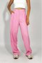 Women's Buttoned Pocket Wide Leg Pleated Palazzo Trousers Pink - 7