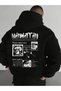 Manhattan Printed Oversize Hooded Sweatshirt – Unisex Streetwear Hoodie