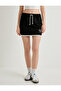 Women's Black Mini Tennis Skirt - 3