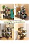 5 Tier Kitchen Storage Shelf, Rotatable Fruit Vegetable Basket, Circular Rotating Basket L - 5