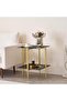 Side Table: Elegant two-tiered side table