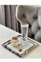 6 Pieces Stainless Steel Silver Color Presentation Tray 21 X21 Cm Tea Coffee Cake Dessert Serving Presentation Tray - 3