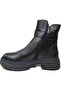 Genuine Leather Thick Non-Slip Sole Women's Boots with Buckle Accessories Z326 - 3