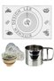 White 45x65 Cm Silicone Dough Rolling Mat, Steel Flour Sieve and Dough Proofing Bag 8 pieces