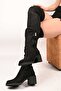 Laceless Stretch Detailed Thermo Sole Genuine Leather Boots 336-1236 Women's Boots - 7