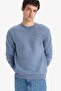 Regular Fit Crew Neck Basic Plain Thick Sweatshirt T3777Az25Au