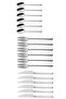 Shiny Silver Cake Dessert Spoon-Fork-Knife Set, Stainless Steel Spoon-Fork-Knife Set 18 Pieces