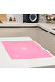 Pink Measuring Dough Rolling Mat 45 X 65 Cm and Stainless Steel Wooden Handle Dough Cutter Scraper Spatula - 3