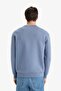 Regular Fit Crew Neck Basic Plain Thick Sweatshirt T3777Az25Au - 6