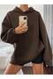 Plain Hooded Sweatshirt - 3