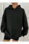 Plain Hooded Sweatshirt - 5