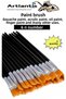 Paint Brush 6 Number 5 Pcs Flat Tip Synthetic Painting Brush Economic Watercolor Acrylic Paint Gouache Bo