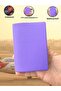 3 Pieces Waterproof Purple Passport Cover Vinlex Leather Passport Case Passport Holder Universal with Extra Pocket