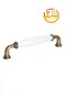 (12.8 cm)-Porcelain Furniture Handle Handle Cabinet Drawer Kitchen Bathroom Door Handle Ruby128Mm-Stk0815 - 5