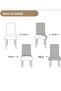 Chair Cover - Washable - Flexible - Elastic Chair Cover with Skirts - 4