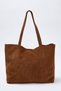 Taba Premium Genuine Leather Suede Maxi Tote Women's Maxi Size Shoulder Bag Takaw26Oc00039 - 5