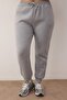 Grey Melange Polo Neck Rubber Cuffs Knitted Tracksuit Set Plus Size Tracksuit Set Tbbaw24Ts00001 - 3