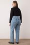 Light Blue High Waist Wide Leg Plus Size Wide Leg Jeans Tbbaw26Cj00001 - 4