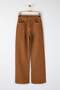 Camel Yüksek Bel Vintage Yıkama Özel Renk Denim Wide Leg/Geniş Paça Jeans TWOAW26JE00110 - 5