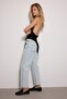 Açık Mavi Yüksek Bel Düz Kesim Straight %100 Pamuk Non-Stretch Jeans TWOSS23JE00089 - 4
