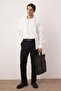 Siyah Erkek Boyfriend Fit Kumaş Pantolon TMNAW26PL00017 - 6