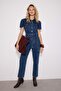 Mavi Kemerli Denim Tulum TWOSS20TU0156