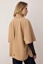 Beige Body-Friendly Mono Closure Oversize Midi Cashmere Coat Twoaw26Kb00064 - 6