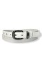 Men's Faux Leather Nickel Buckle Thin Old Money Belt 2.5 cm - 2