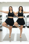Short Skirted Bustier Crop Swimsuit High Waist Swimsuit *Comfortable and Stretchy* Those Who Want a Snug Fit Can Choose One Size Smaller. The Fabric Contains High Elasticity. - 8