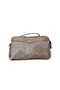 Multi-Compartment Portfolio and Crossbody Bag Knitted Ecru