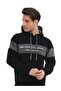 Unisex Şardon Hooded Single Top Black Sweat - 2