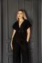 Women's Corduroy V-Neck Short-Sleeved Asymmetrical Blouse Vest - 6