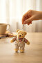 Plush Teddy Bear Keychain and Bag Ornament, Birthday Gift (12 CM SIZE)