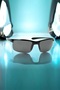 Black Oval Rimless Polarized Glass Men's Sunglasses - 4