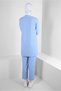 STRIPED SHIRT COLLAR DOUBLE PANT SUIT 43601 - 3