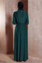 Belted Silvery Evening Dress 50424 - 3