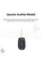 Renault Clio Megane Captur Laguna Dacia Duster Sandero Stepway Logan Tpu Key Case Cover (Byz Silver) - 2