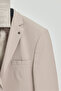 Baselnaa Men's Stone Oversize Large Size Slim Fit Lined Buttoned Basic Blazer Jacket - 4