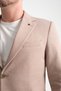 Abrines Men's Dark Beige Half Lined Bag Pocket Cotton Blended Lycra Flexible Fabric Blazer Jacket - 5