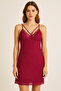Fuchsia Jacquard Lace Detailed Premium Nightgown & Robe Set – Special Boxed - 2