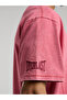 تي شيرت رجالي باللون الأحمر الفاتح مقاس كبير من Ny Street - 5