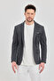Ferico Men's Gray Polyviscon Fabric Slim Fit Blazer Jacket - 5