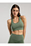 Everfit Training Essentials Khaki Women's Cross Back Sports Bra - 2