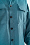 Men's Petrol Blue Comfortable Fit Sports Jacket with Flap, Double Pockets and Snap Fasteners - 7
